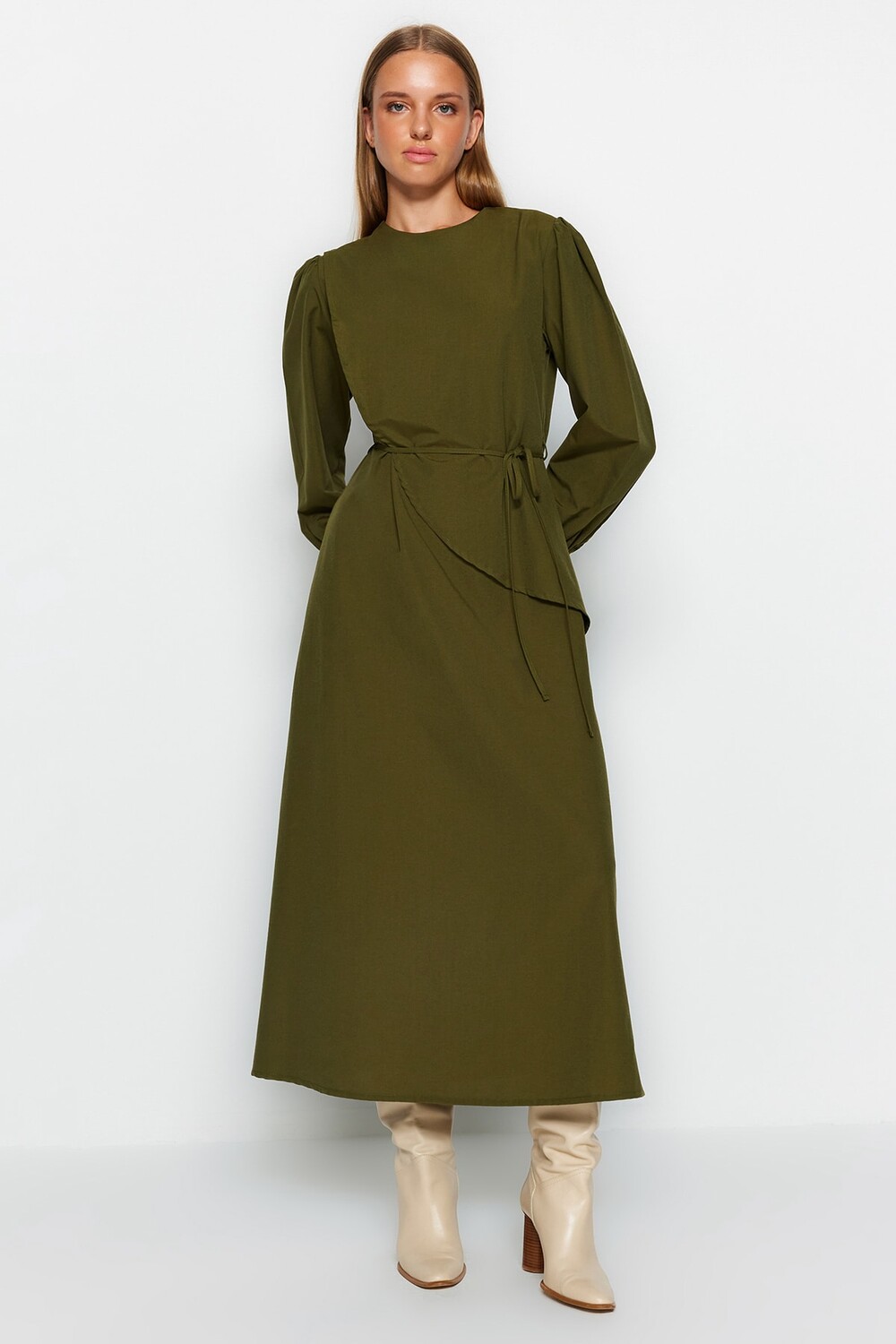 

Платье - А-силуэт Trendyol Modest, хаки