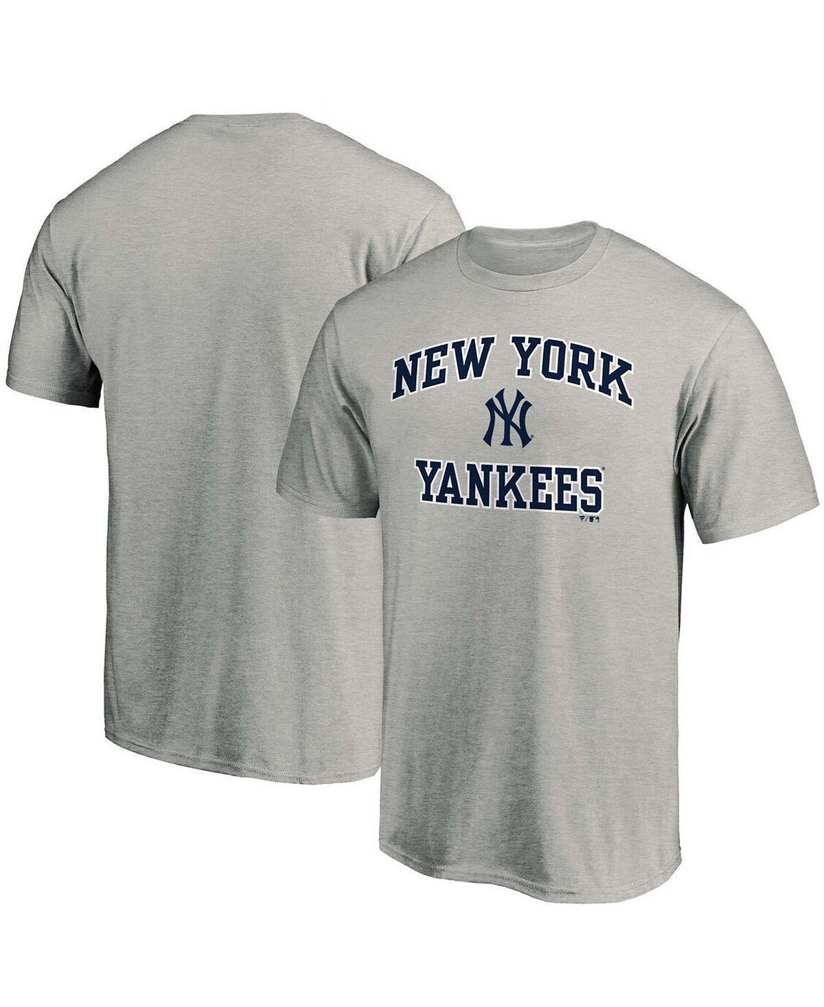 

Мужская серая футболка с принтом New York Yankees Heart Soul Fanatics, Серый