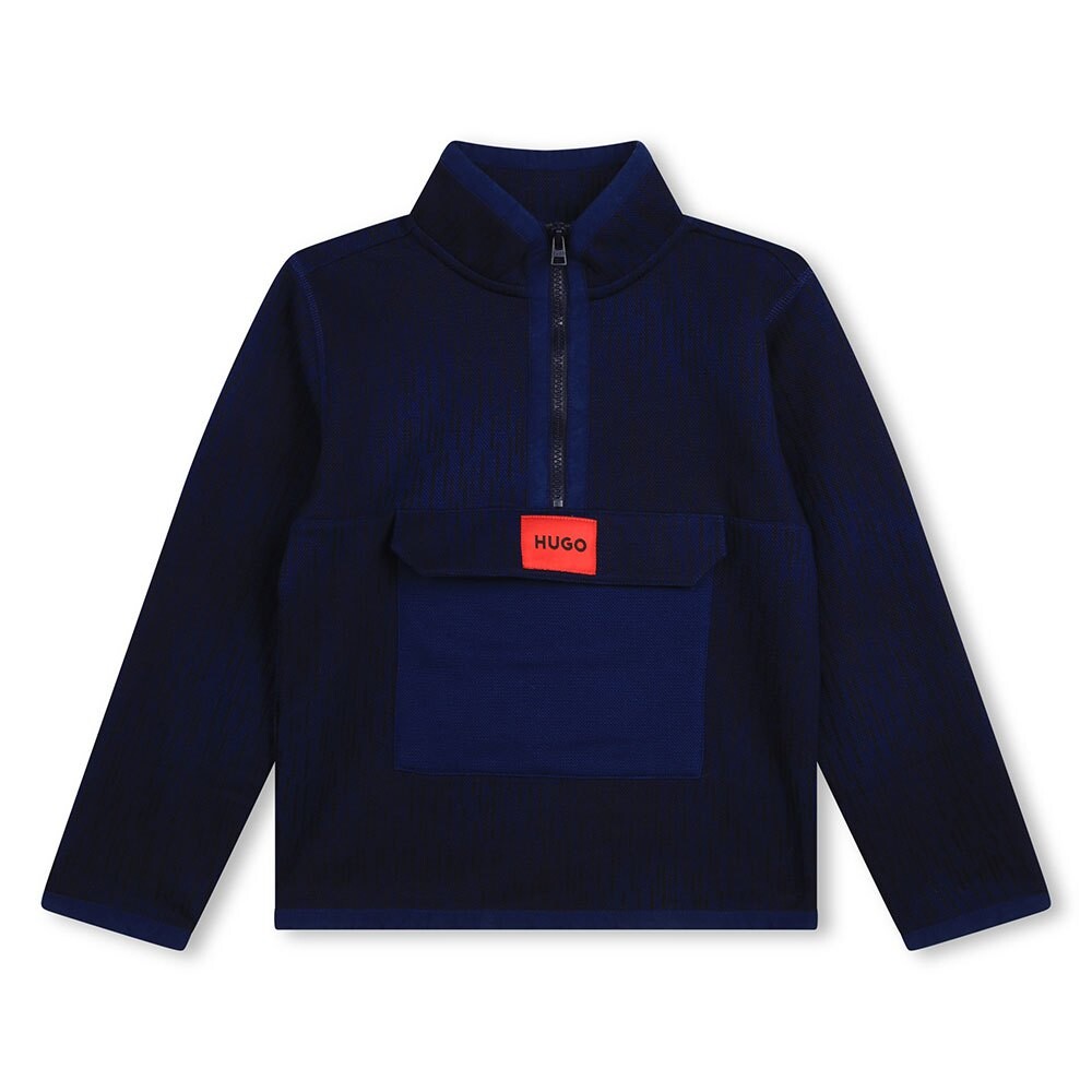 

Толстовка HUGO G25154 Half Zip, синий