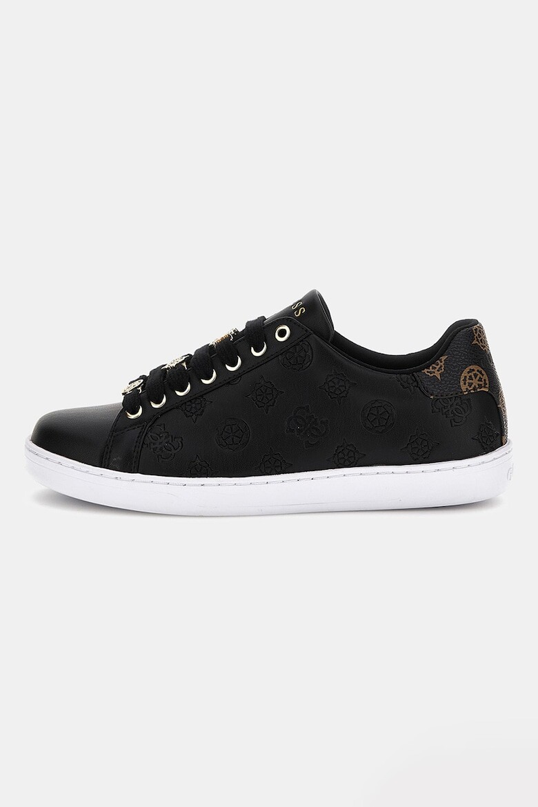 

Туфли из экокожи с тисненой монограммой Guess, черный