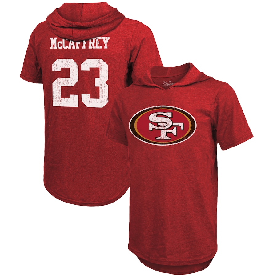 

Футболка с именем и номером Majestic Threads San Francisco 49Ers, алый