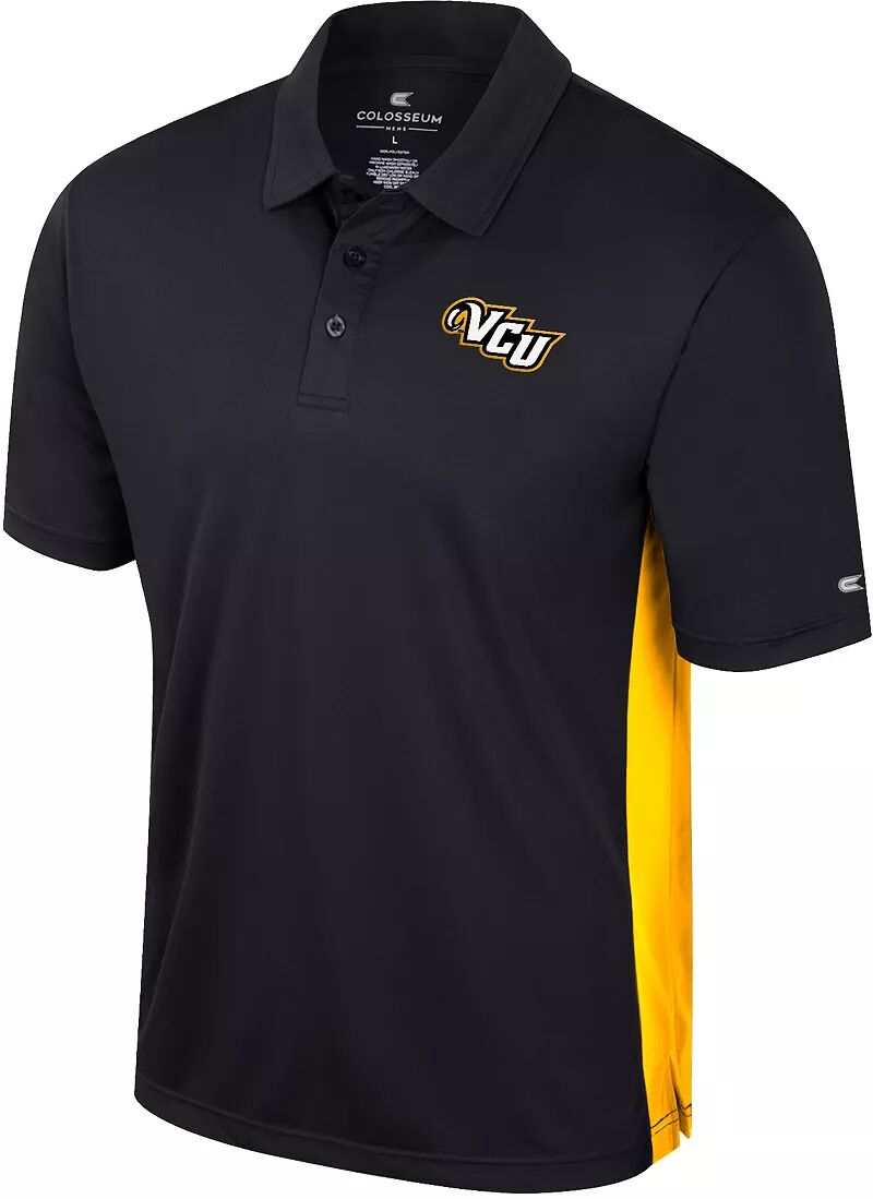 Colosseum Черная мужская футболка-поло VCU Rams