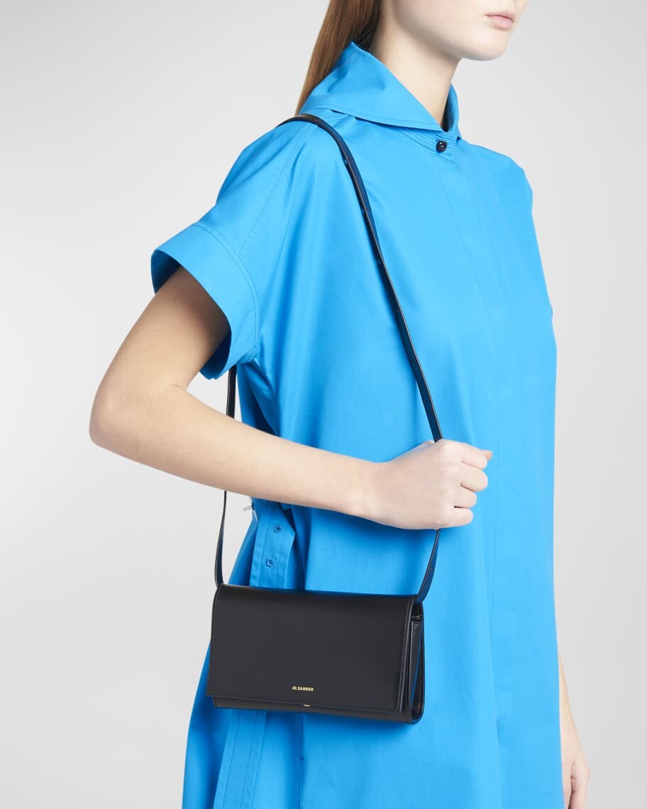 

Кожаная сумка через плечо All Day с пряжкой Jil Sander