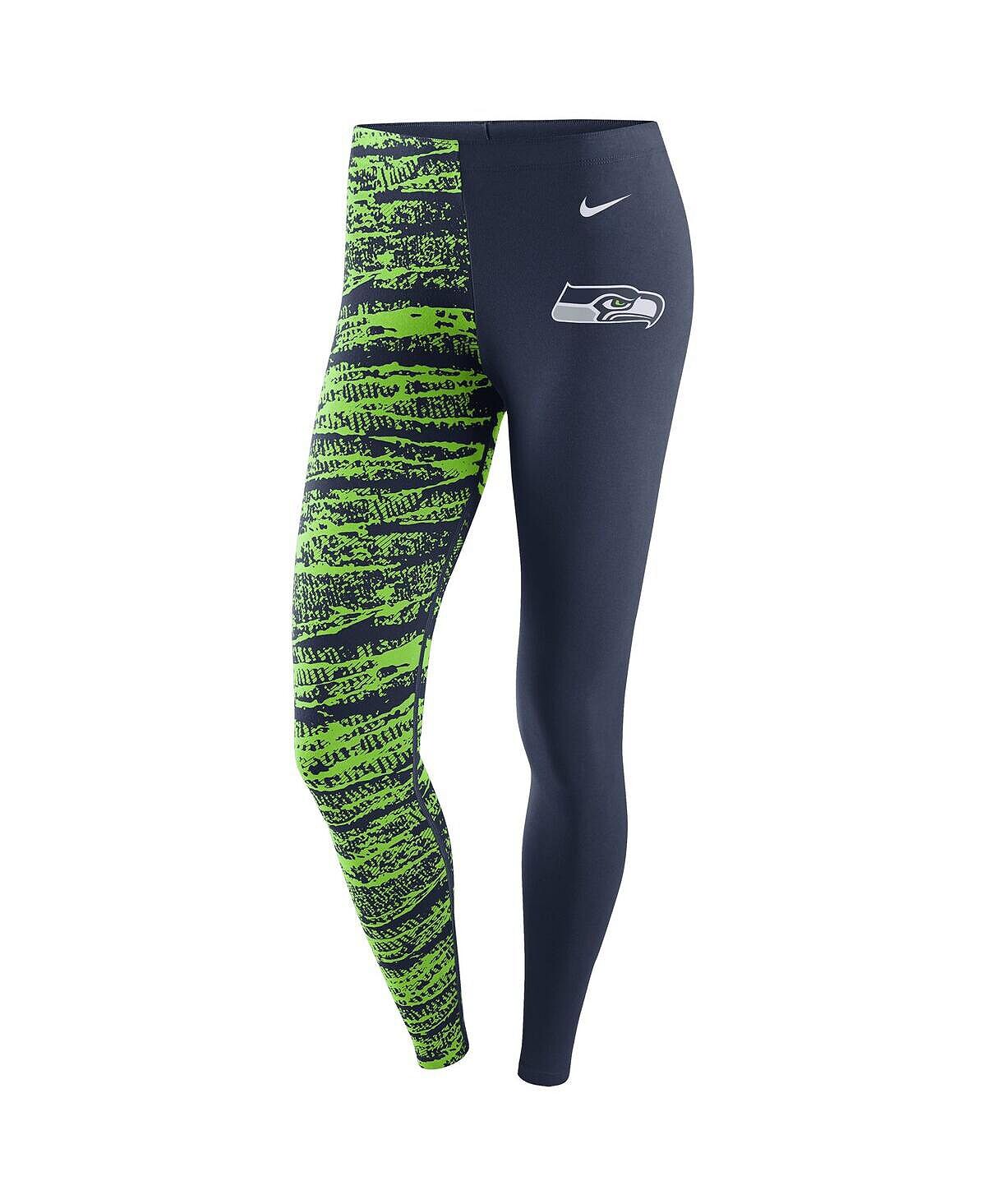 

Женские темно-синие, неоново-зеленые леггинсы Seattle Seahawks Leg-A-See Nike