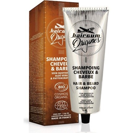 

Origines Шампунь для волос и бороды, органический сертифицированный, 200 г, Hairgum