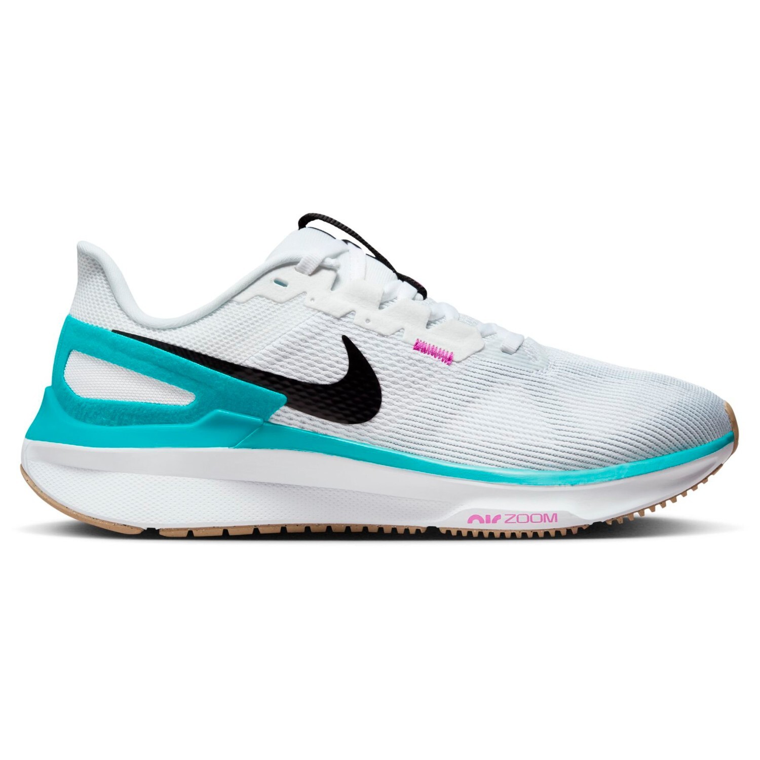 

Беговая обувь Nike Women's Air Zoom Structure 25, цвет White/Saturn Gold