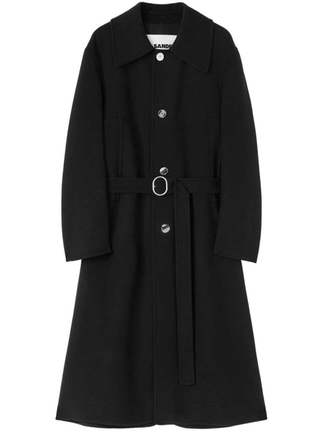 

Jil Sander пальто с поясом, черный