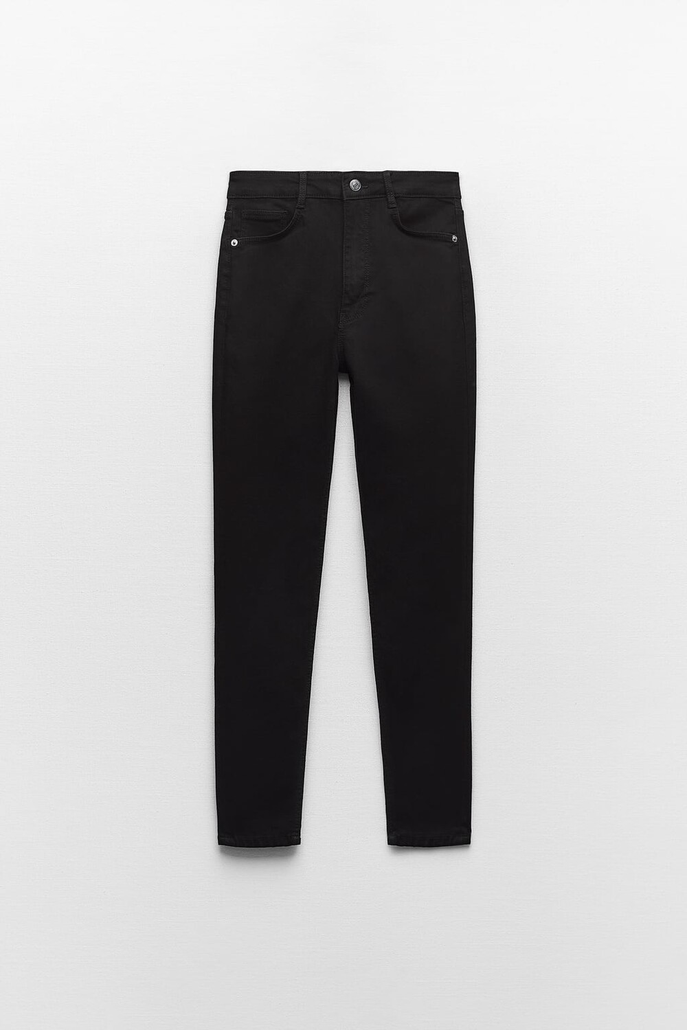 

Джинсы скинни sculpt trf с высокой посадкой ZARA, черный