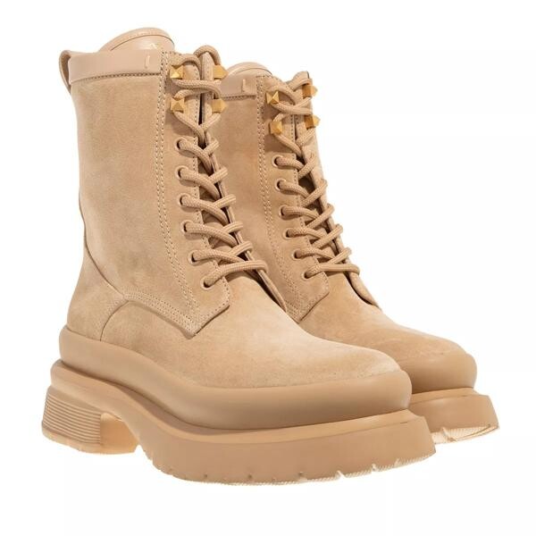 

Ботинки roman stud combat boot Valentino Garavani, бежевый
