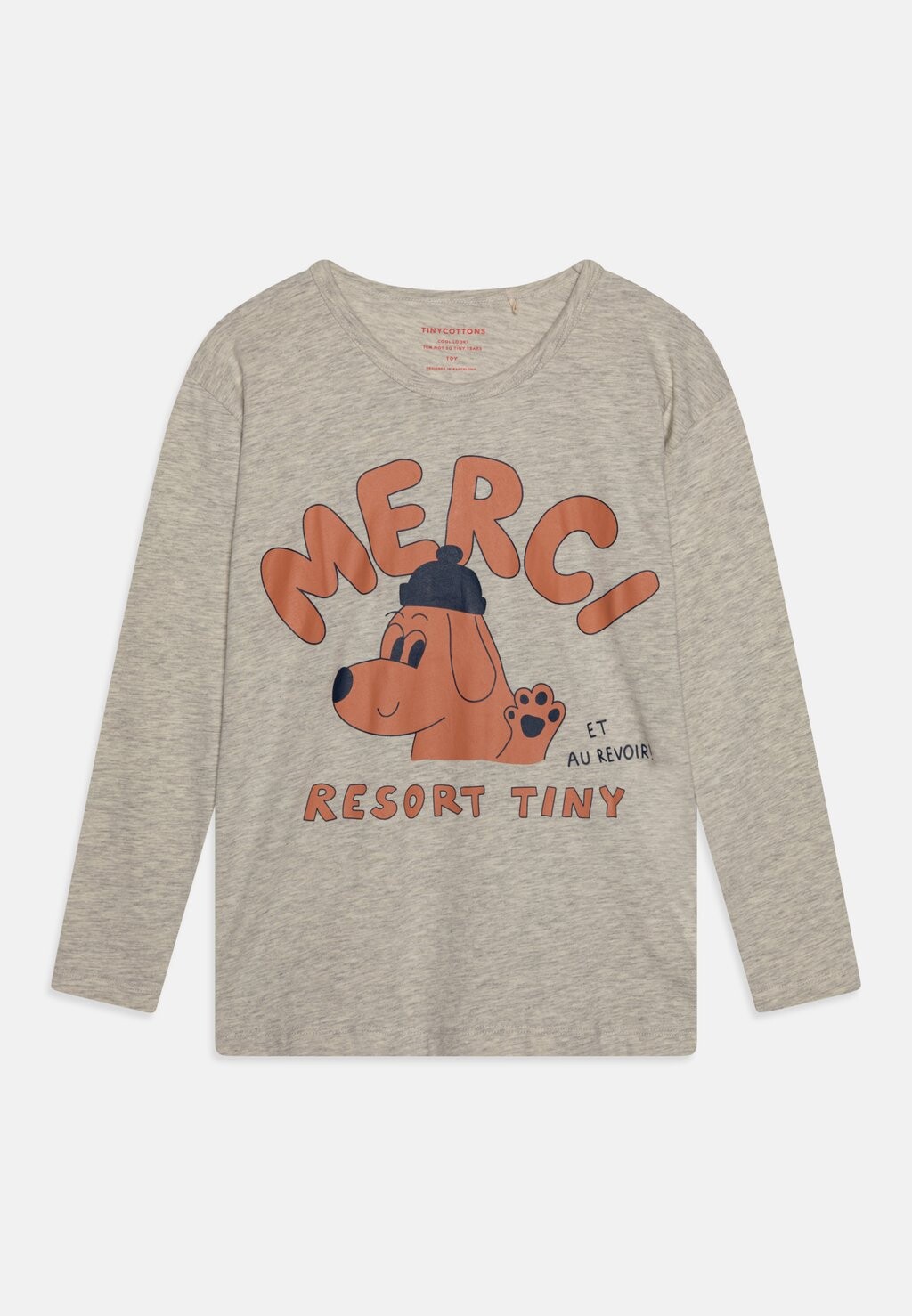 

Топ с длинными рукавами MERCI TEE UNISEX TINYCOTTONS, цвет light grey heather