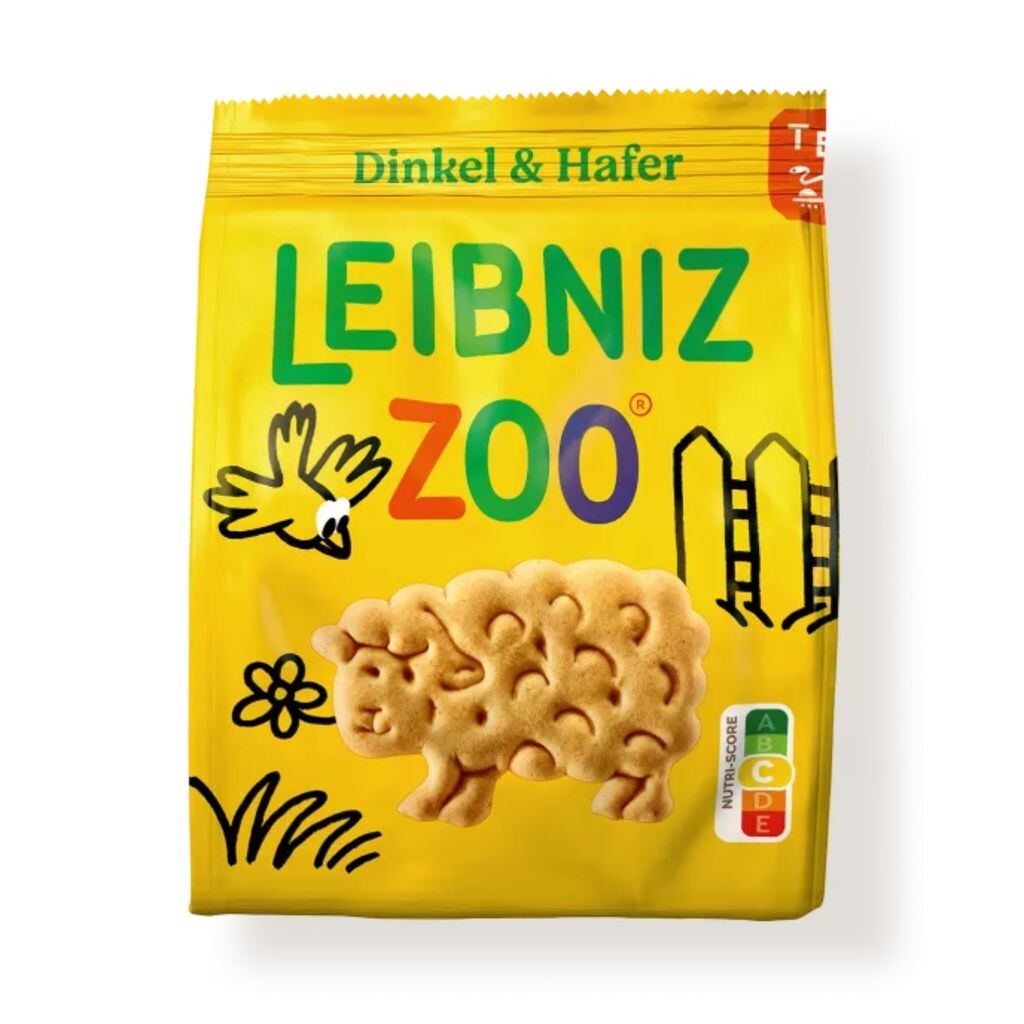 

Печенье Leibniz Zoo из полбы и овсяных пшеничных мини в форме животных 125г Bahlsen