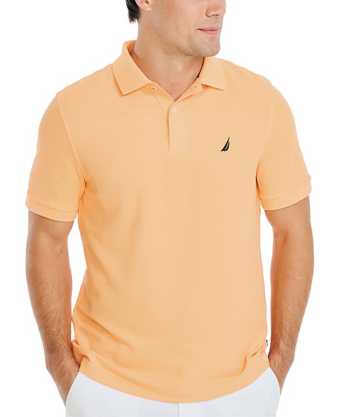 цена Мужская рубашка-поло классического кроя Nautica, оранжевый
