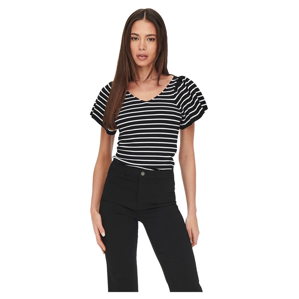 

Футболка Only Leelo Stripe, черный