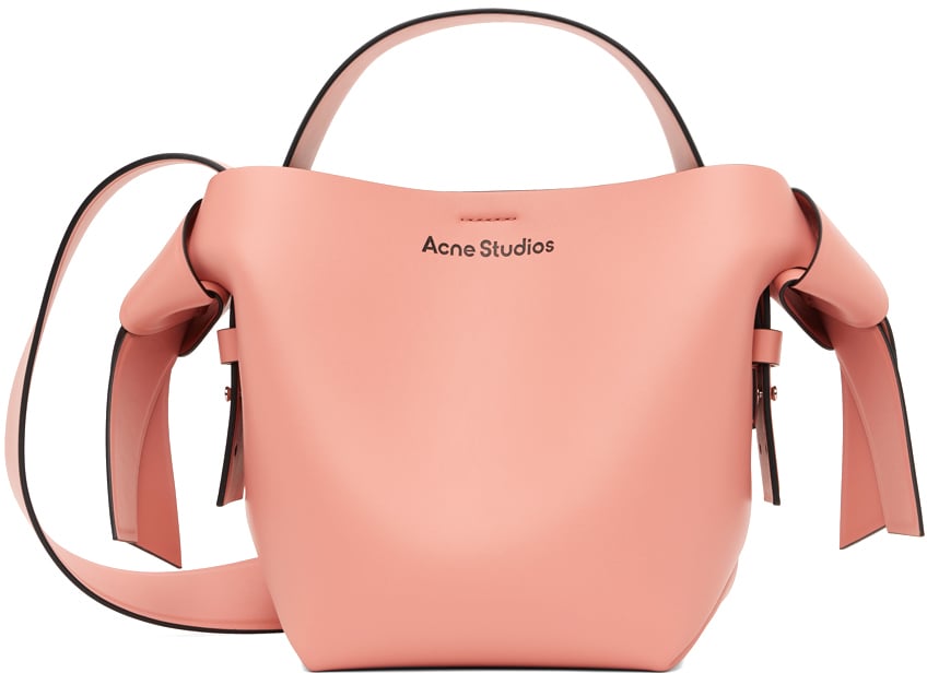 

Розовая мини-сумка Musubi Acne Studios, цвет Salmon pink