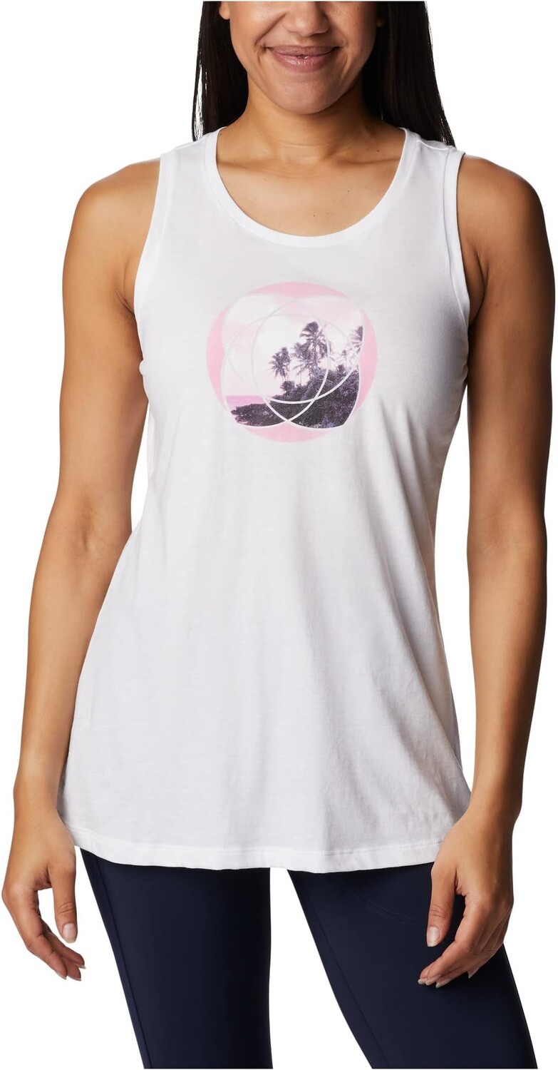 

Майка Bluff Mesa Tank Top Columbia, цвет White/Meditation Isle Graphic