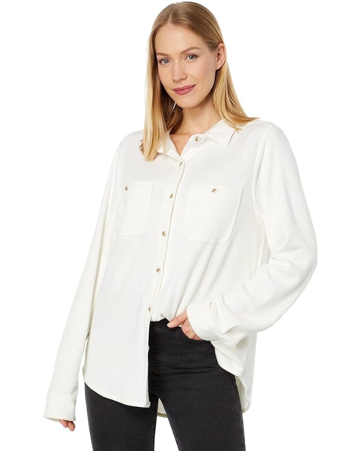 

Куртка Dylan by True Grit Plaid Scout Shirt, цвет White/White