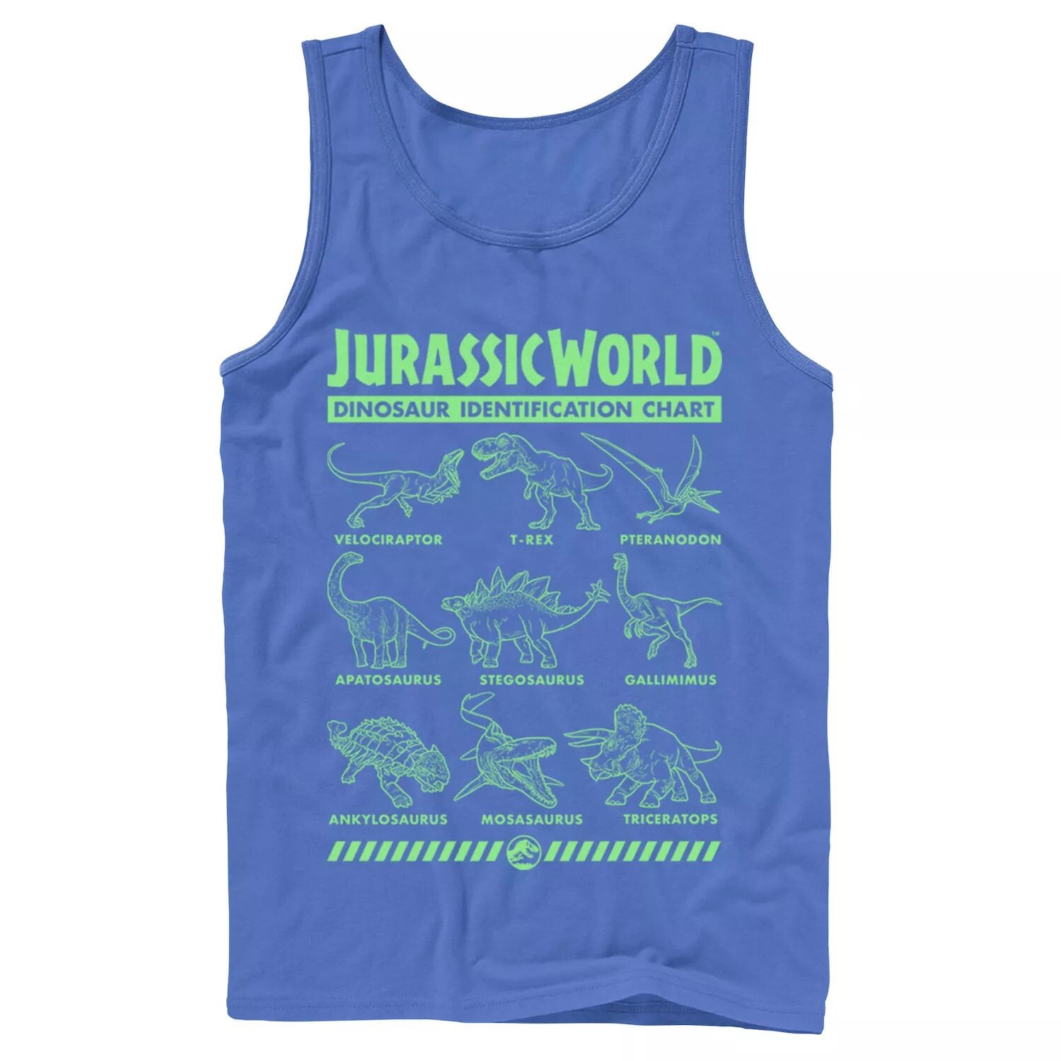 

Мужская майка Jurassic World Two Dino Gradient ID Chart Licensed Character