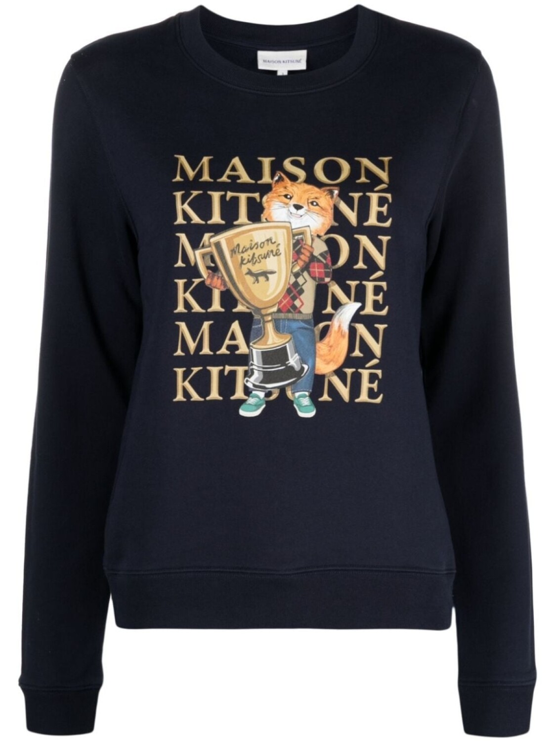 

Maison Kitsuné толстовка с логотипом, синий