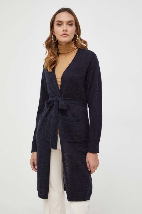 

Шерстяной кардиган Max Mara Leisure, темно-синий