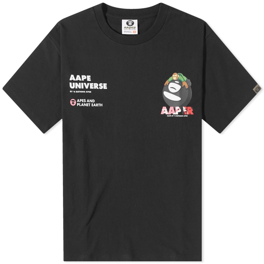 

AAPE Базовая футболка Aaper Universe, черный