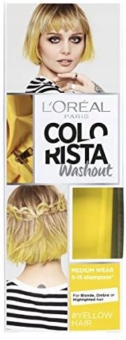 Краска для волос, оттенок 18 Yellow Washout L'Oreal Paris Colorista, L´Oréal Paris топпер для губ оттенок чистого золота 212 l oreal rouge signature l´oréal paris
