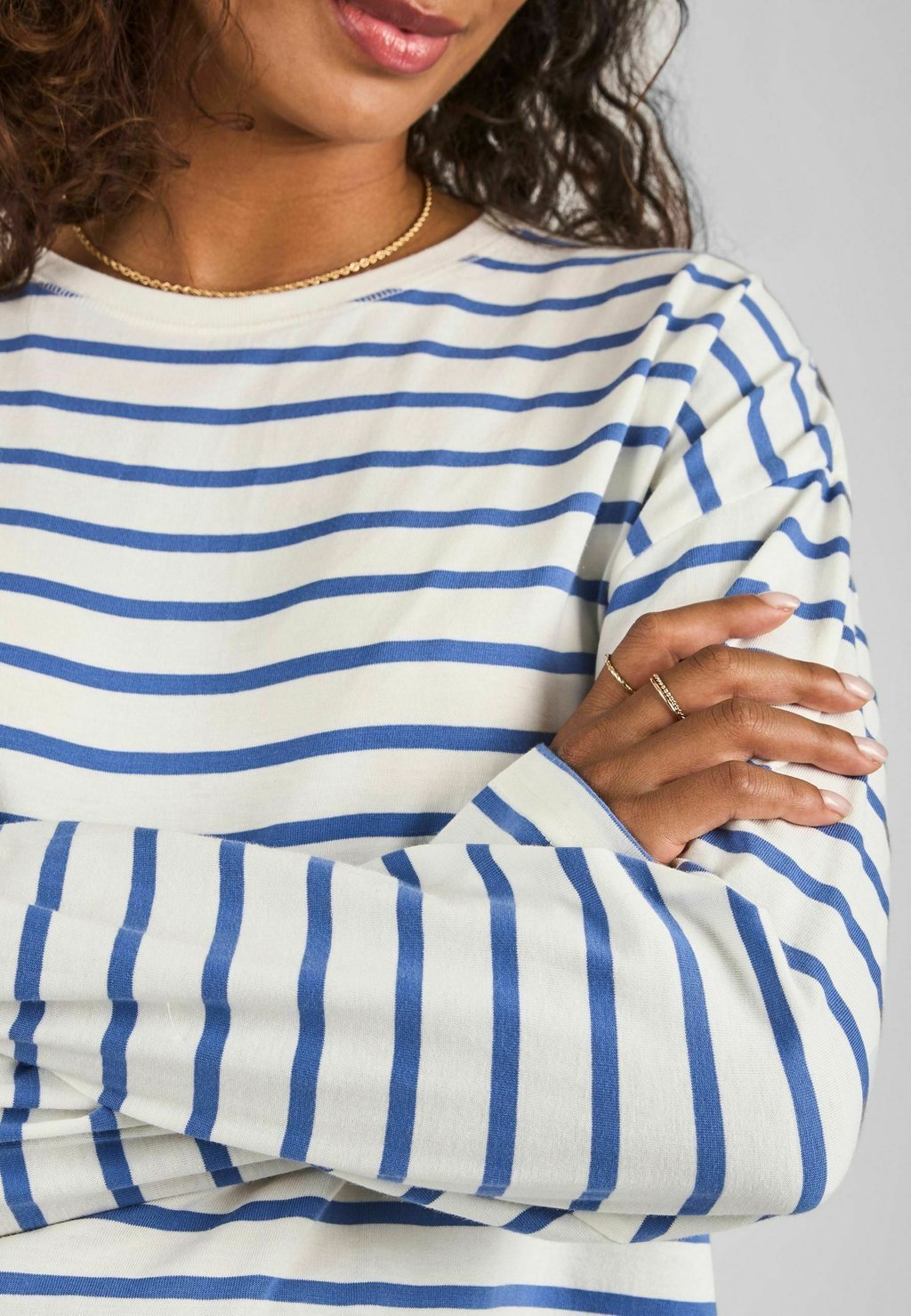 

Топ с длинными рукавами STRIPE REGULAR FIT JoJo Maman Bébé, синий