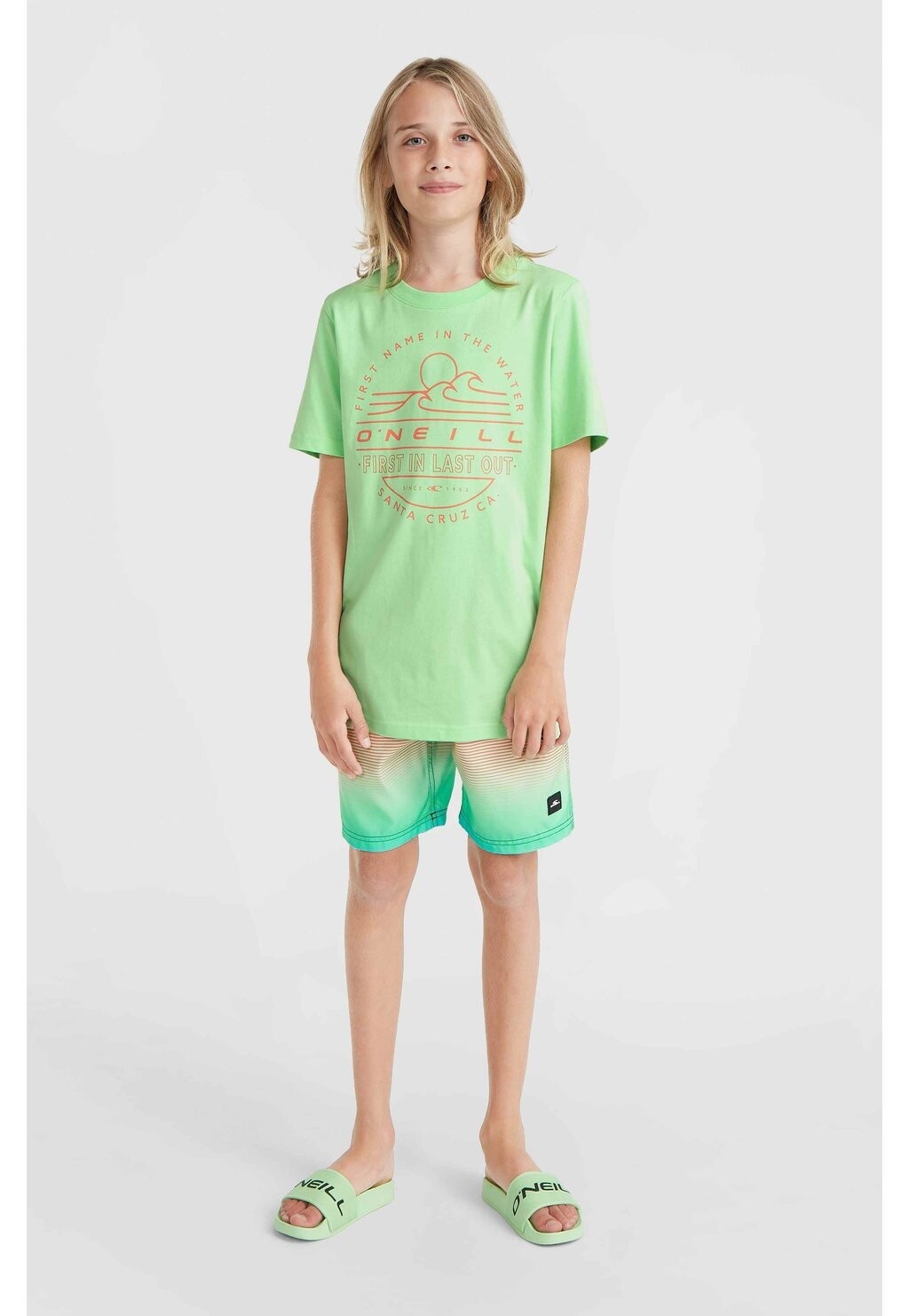 

Футболка с принтом SHORTSLEEVE O'Neill, цвет neon green