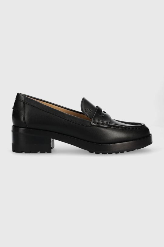 

Лоферы из кожи крапивы Lauren Ralph Lauren, черный