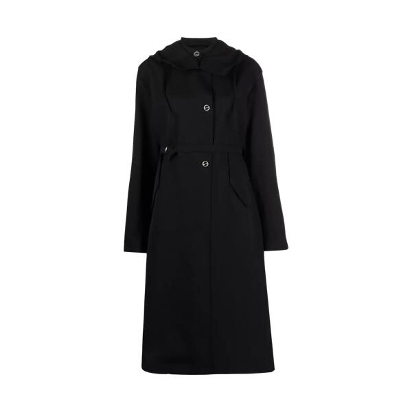 

Пальто mantel mit kapuze black black Jil Sander, черный