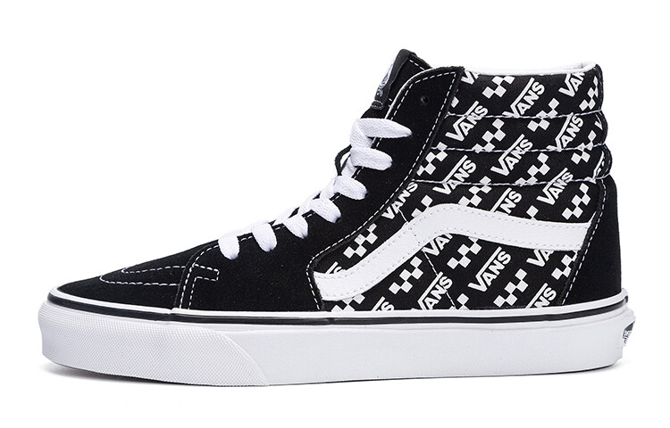 

Vans Sk8-Hi, повтор логотипа — черный