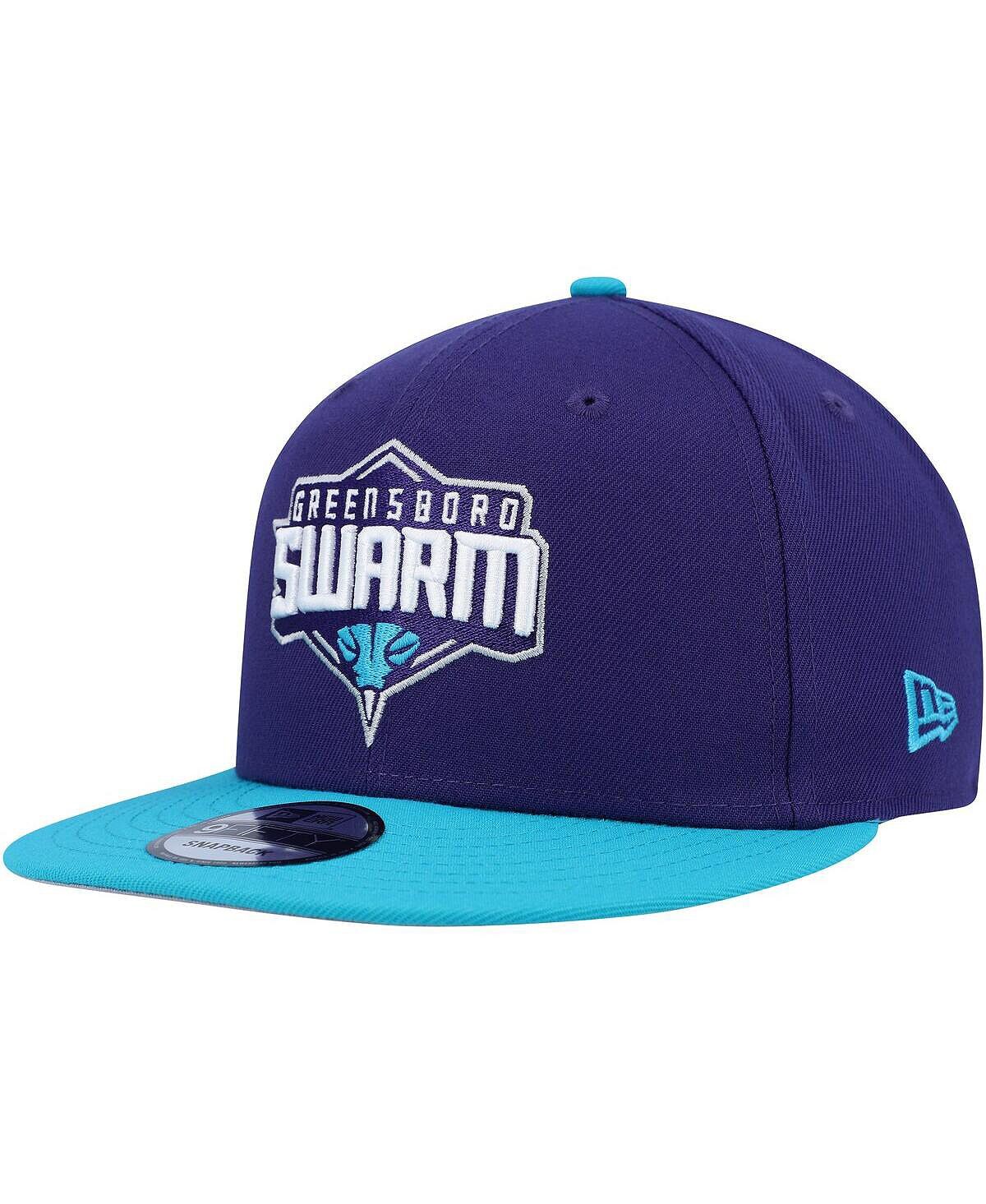 

Мужская фиолетово-бирюзовая кепка Greensboro Swarm 2022-23 NBA G League Draft 9FIFTY Snapback Hat New Era