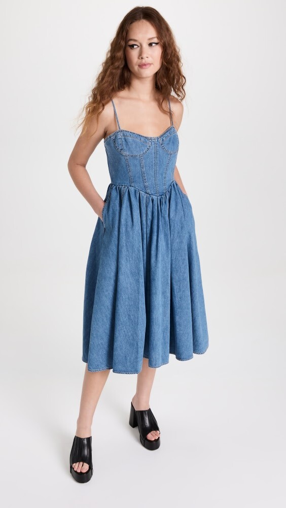 

Платье Juun. J Denim Slip, синий