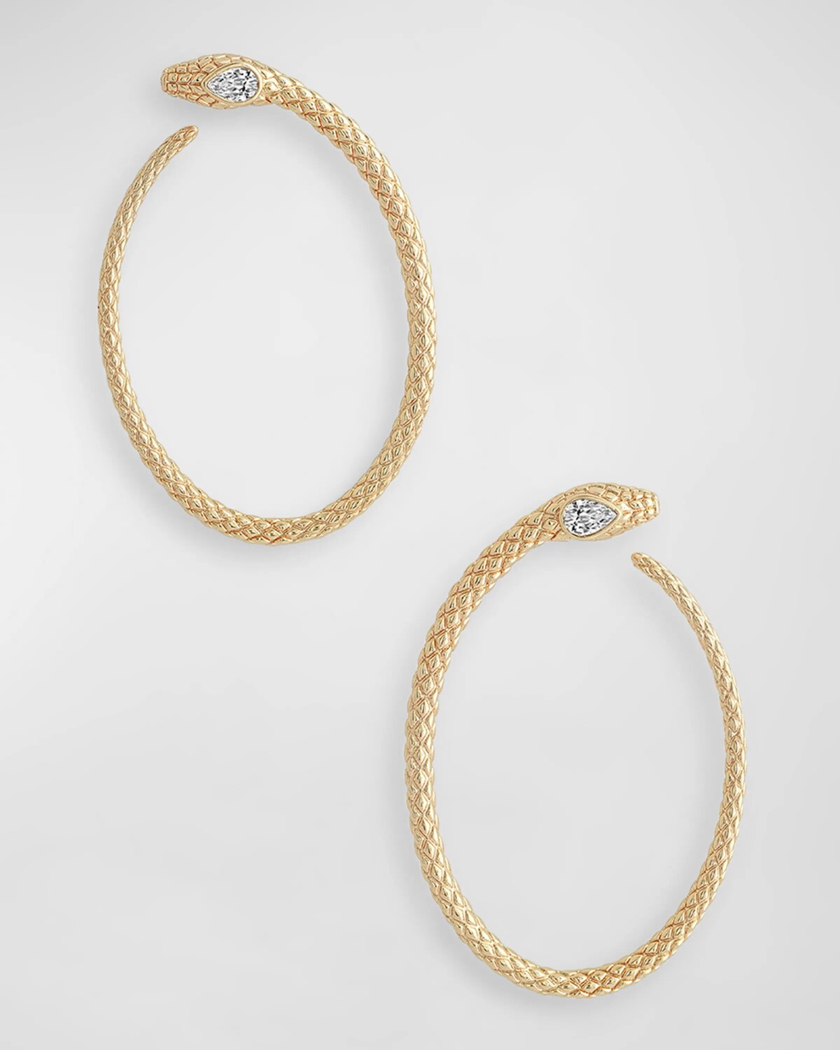 

Серьги-кольца в виде змей Anabel Aram Jewelry, цвет Gold