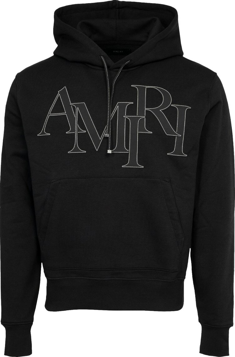 

Худи Amiri Staggered Logo 'Black', черный