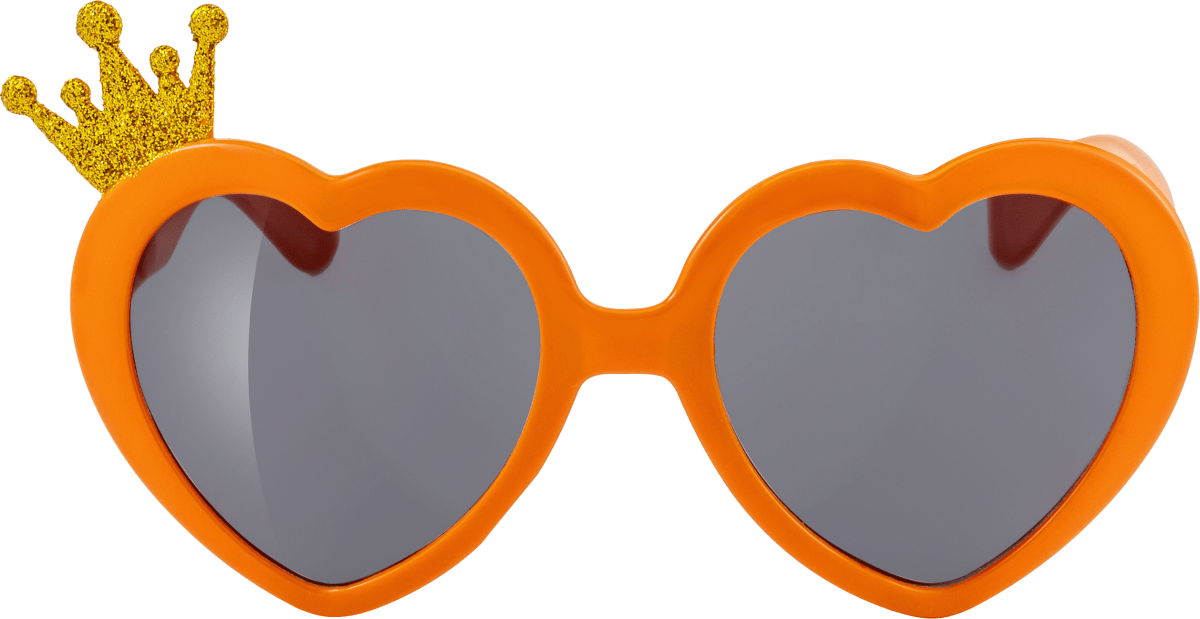 цена Оранжевые солнцезащитные очки для вечеринки в форме сердца с короной 1 штука SUNDANCE
