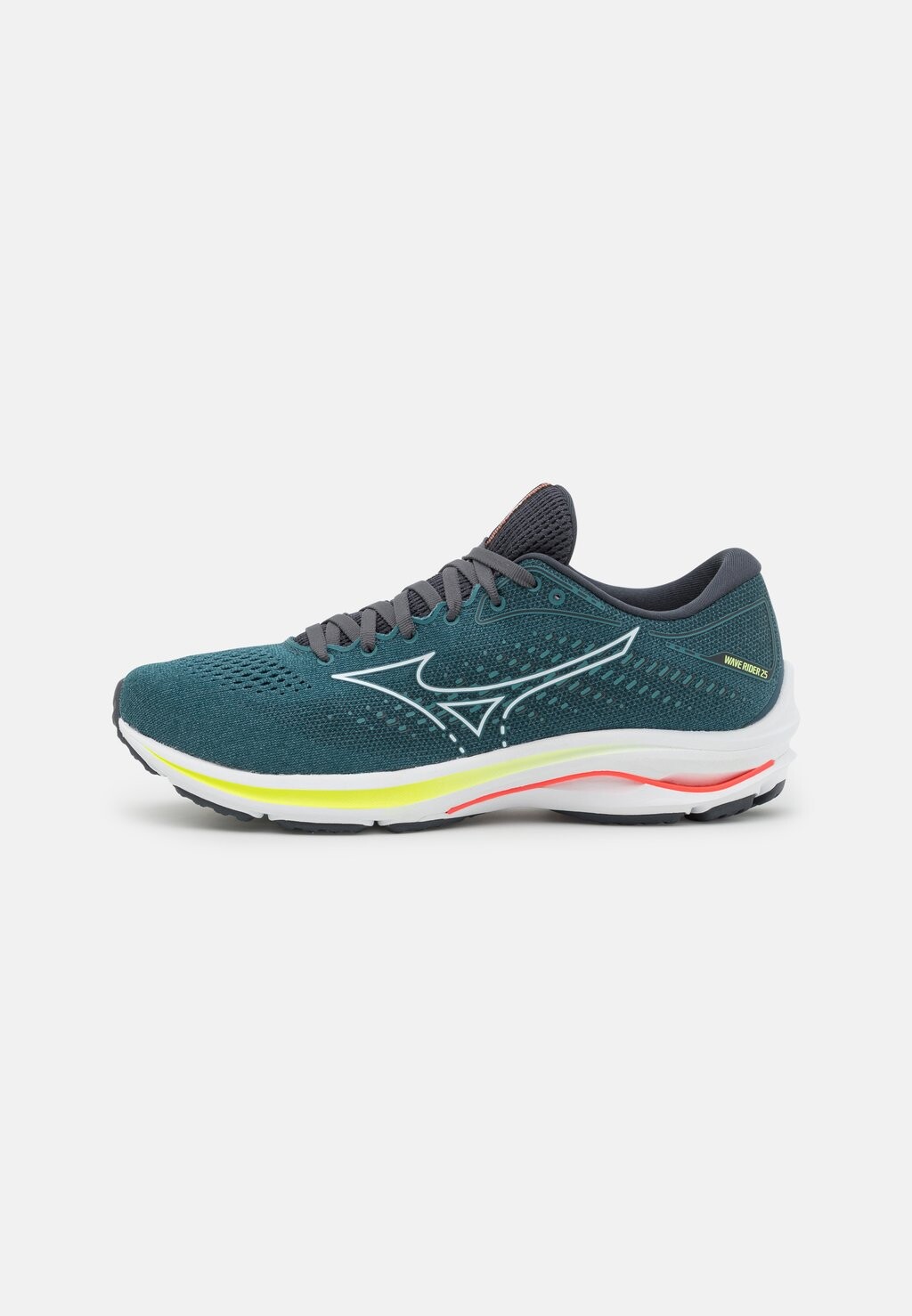 

Нейтральные кроссовки Wave Rider 25 Mizuno, цвет smoke blue/white/neo lime