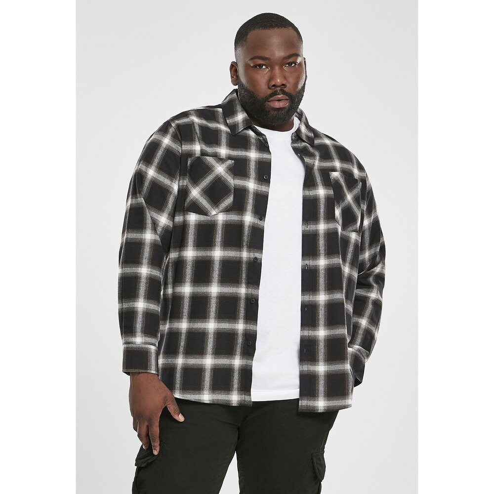 

Рубашка Urban Classics Flanell 6, черный