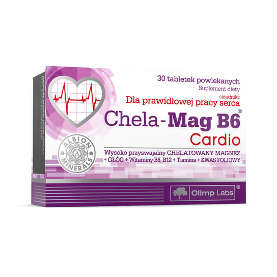 Olimp Chela-Mag B6 Кардио - 30 таблеток Olimp Labs olimp labs биологически активная добавка к пище chela mag b6 690 мг 60 olimp labs витамины и минералы
