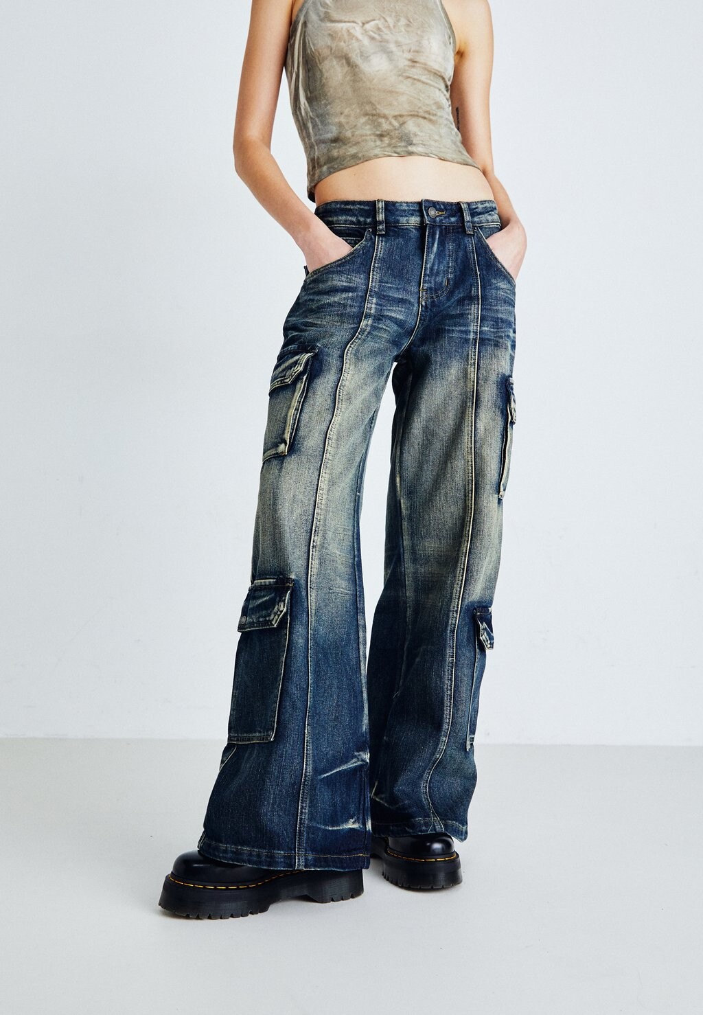 

Мешковатые джинсы Low Waist Trousers Jaded London, синий