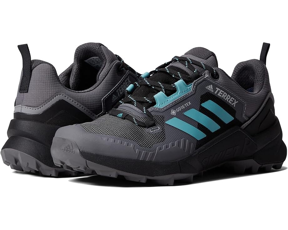

Походные ботинки Adidas Terrex Swift R3 GORE-TEX, цвет Grey /Mint Ton/Black