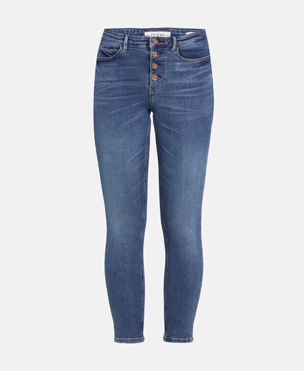 

Джинсы скинни Guess, синий