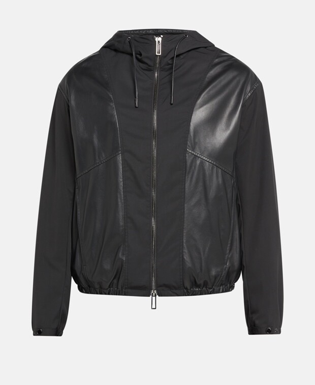 

Куртка из кожи ягненка Armani Exchange, черный
