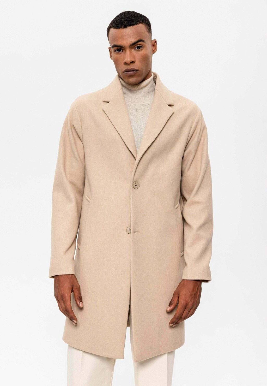 

Пальто классическое Lapel Collar Antioch, бежевый