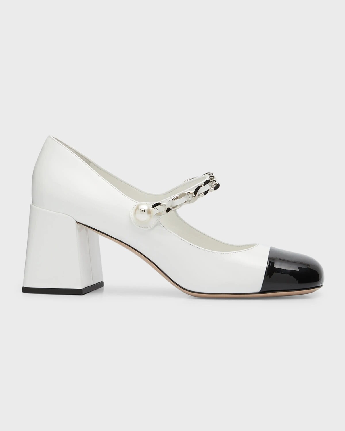 

Туфли May Jane с закрытым носком Miu Miu, цвет Bianco Nero