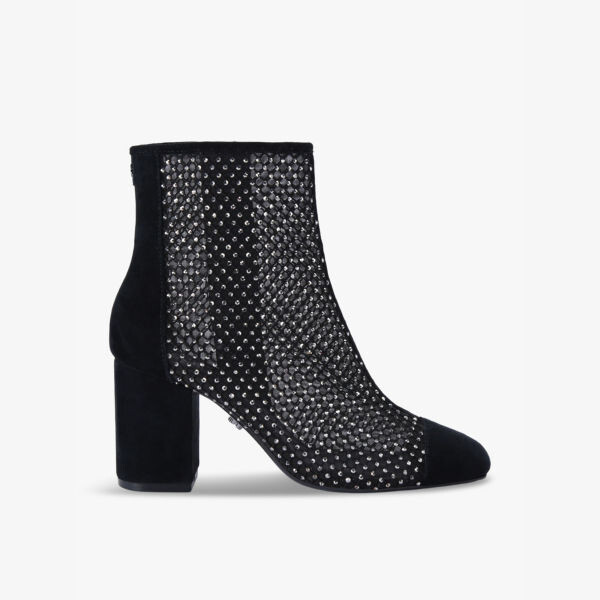 

Ботильоны Hotsox из сетчатой ткани, украшенные стразами Carvela, черный