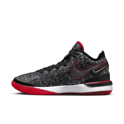 

Кроссовки Nike LeBron NXXT Gen x FaZe Clan Basketball Shoes, цвет Black/Black/University Red/White