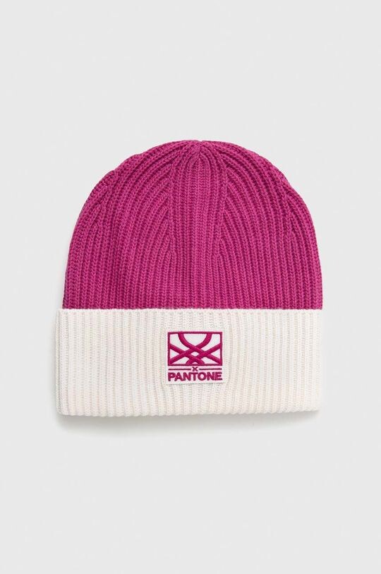 

Шапка из смесовой шерсти United Colors of Benetton, фиолетовый
