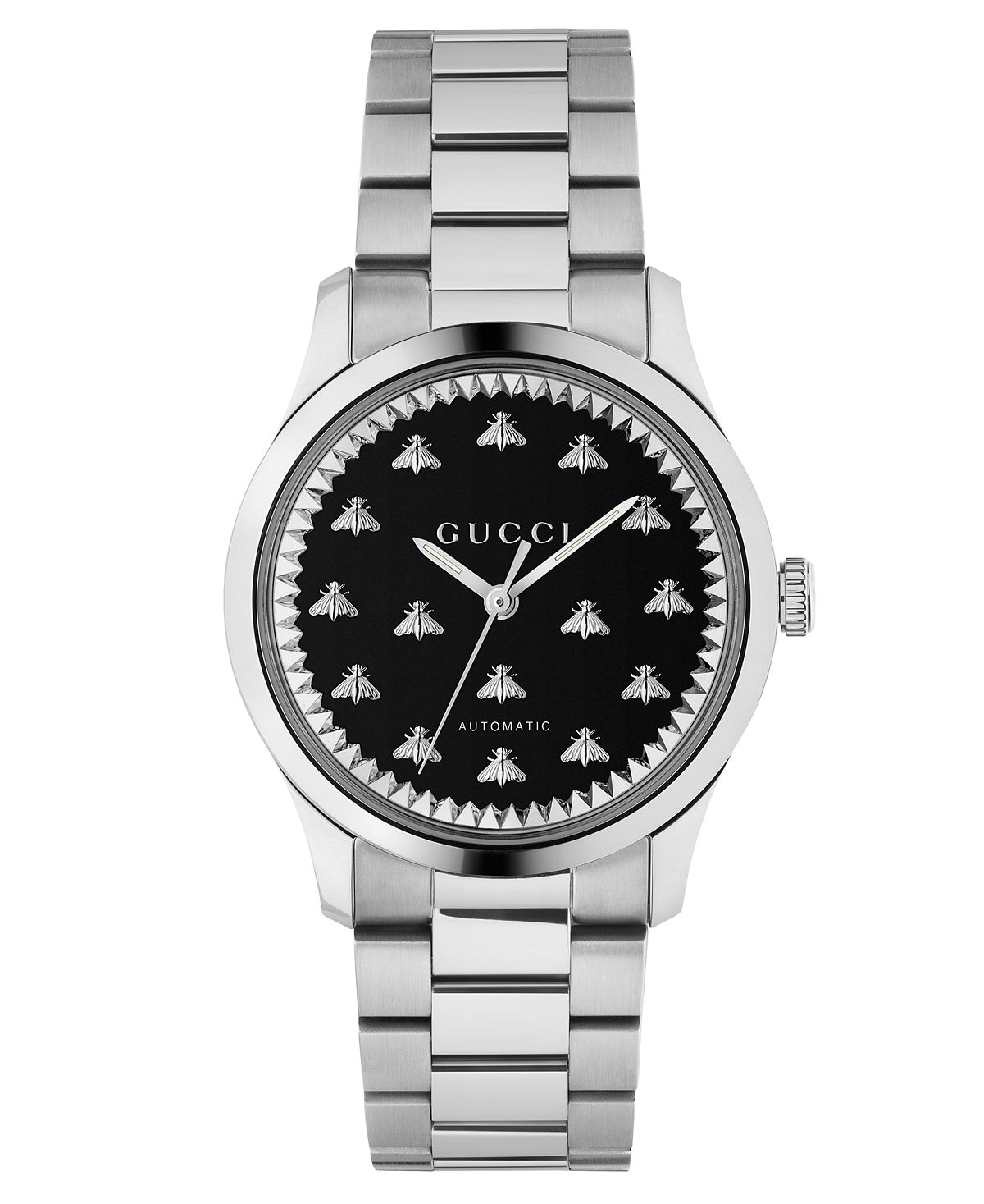 цена Унисекс Швейцарские автоматические часы с браслетом из нержавеющей стали 38 мм Gucci