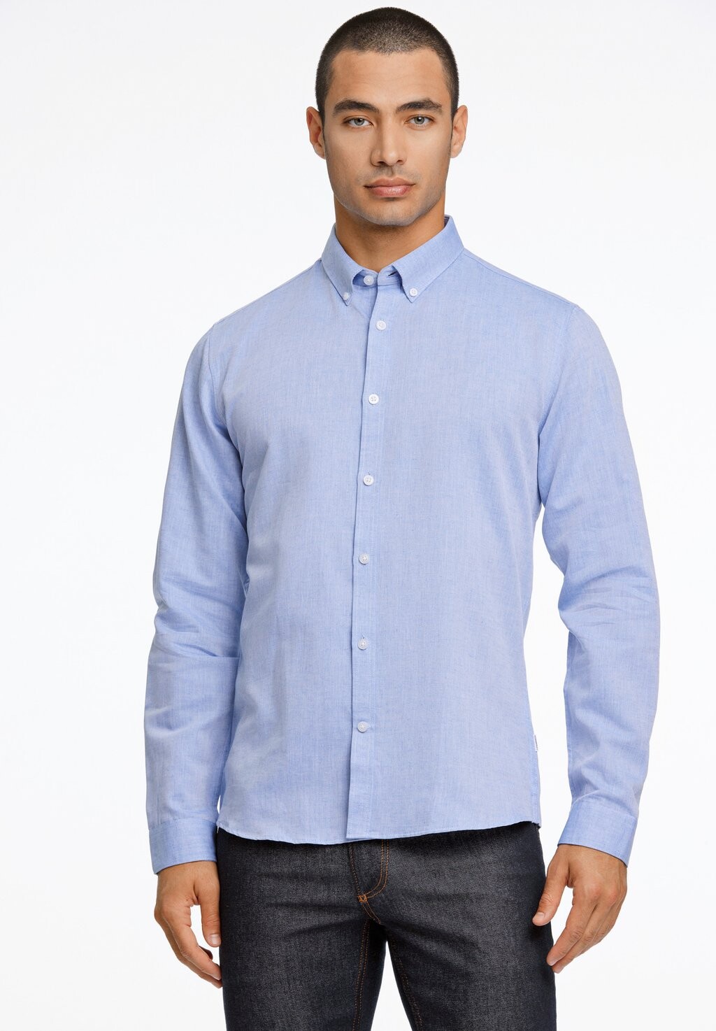 

Рубашка SLIM FIT BUTTON-DOWN Lindbergh, цвет blue