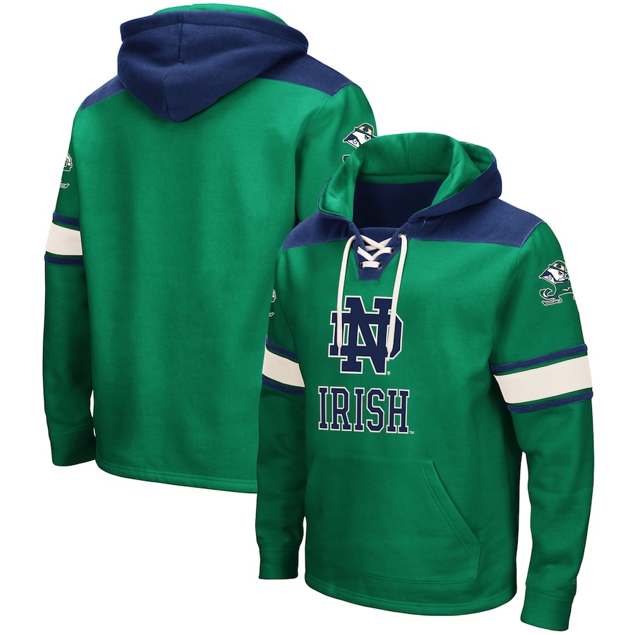 

Пуловер с капюшоном Colosseum Notre Dame Fighting Irish, зеленый